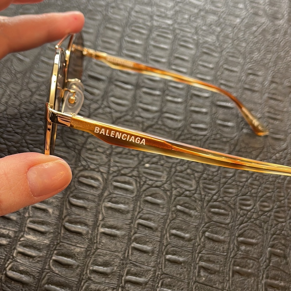 Balenciaga Sunglasses #BB0019SK Light Gold Frame - Picture 7 of 10